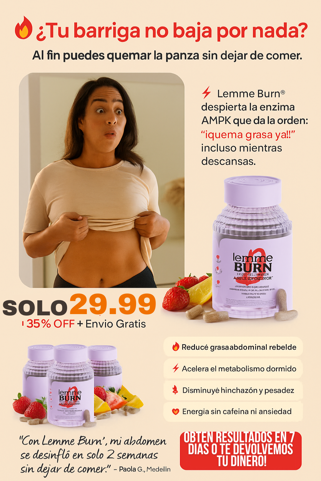 Lemme Burn- Obten un Vientre Plano sin Esfuerzo!